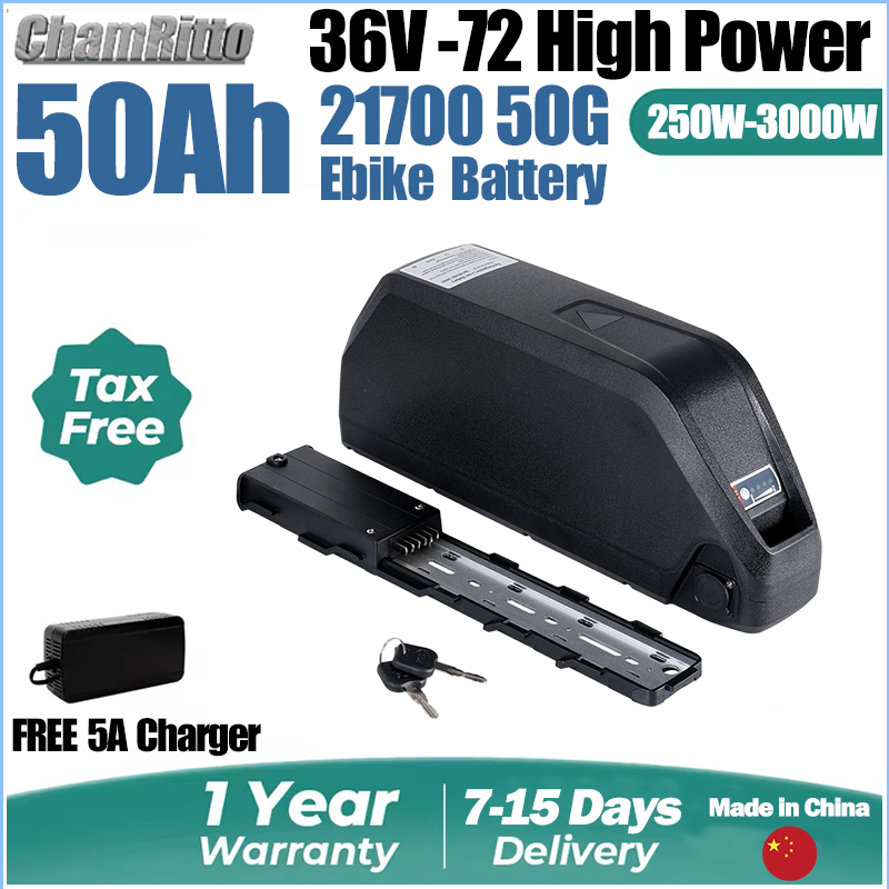 72V 50Ah 21700 Lithium Battery - 48V 30AH Electric Bike Battery 21700