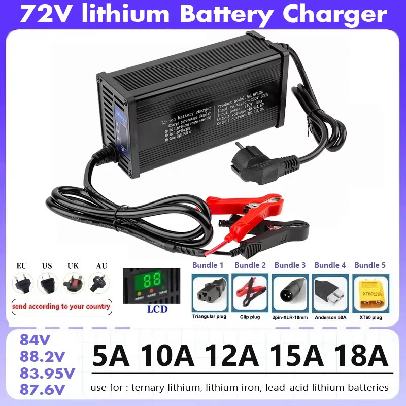 72V 20S 84V Smart Lifepo4 Batt - 84V 20A Smart Charger review and price