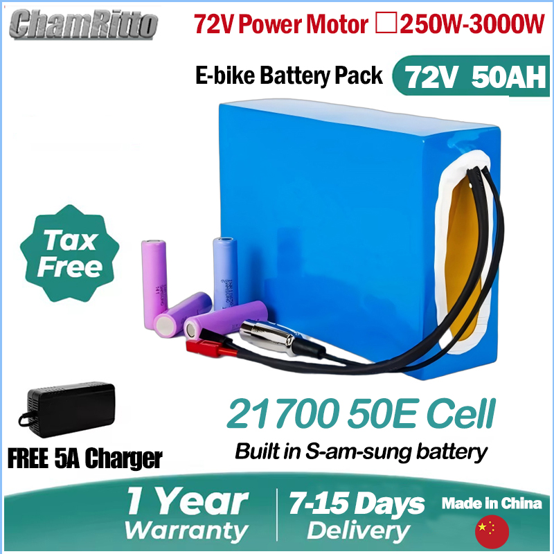 72V 20ah 30ah 40ah 50ah Elektr - 72V 50Ah 21700 Lithium Battery review and price